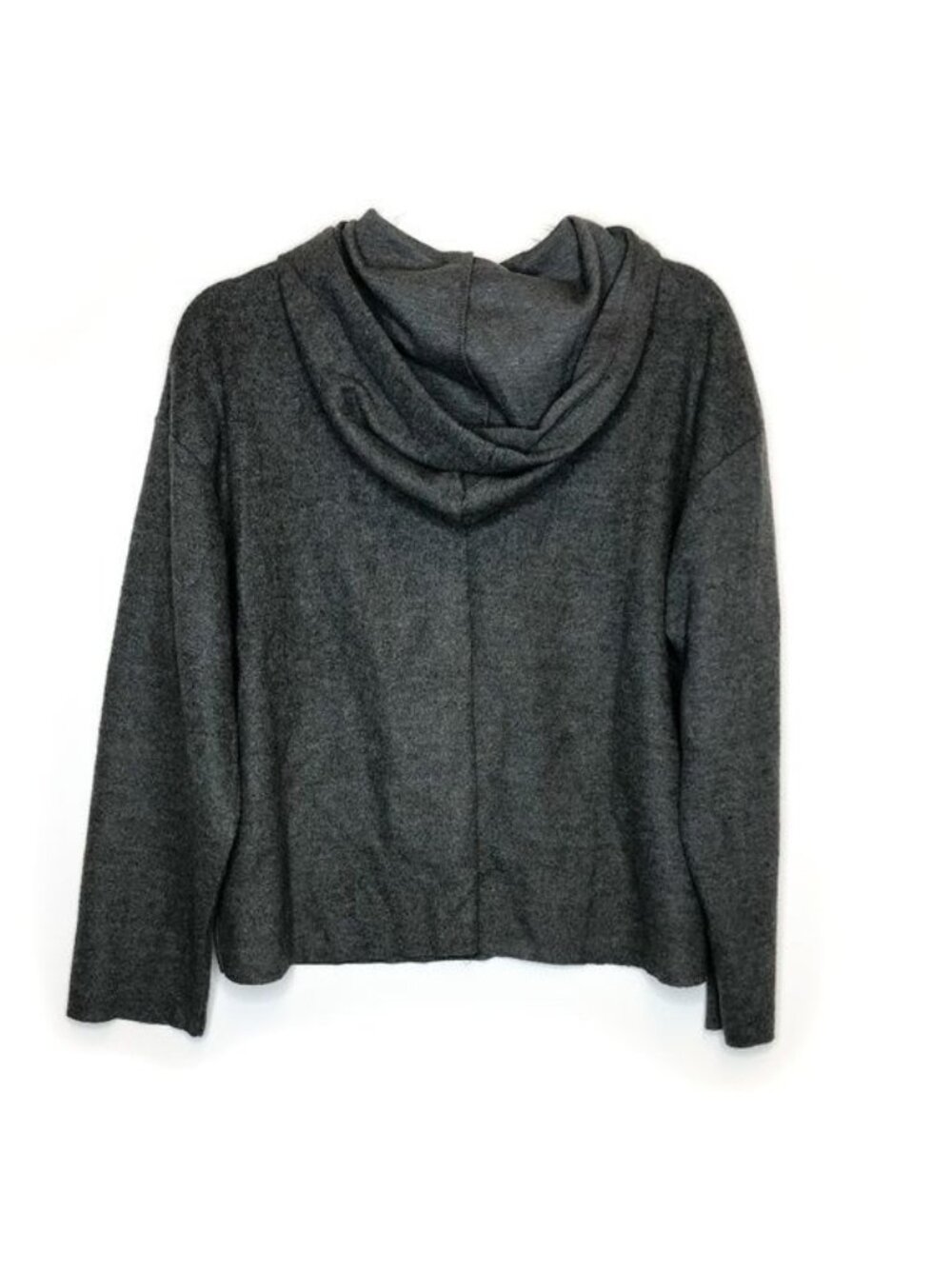 Zara Trafaluc Charcoal Grey Pearl Detail Hoodie Sweatshirt - Picture 3 of 3